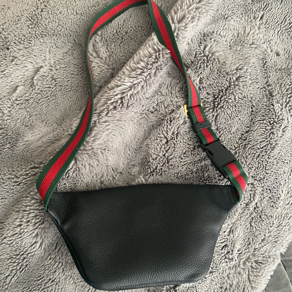 Gucci Print Belt Bag Vintage Logo Small Black - Picture 4 of 10